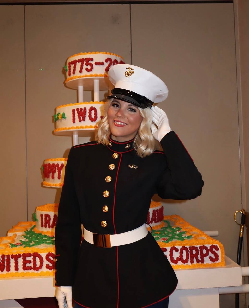 Charlie in Dress Blues at the Marine Corps Birthday Ball