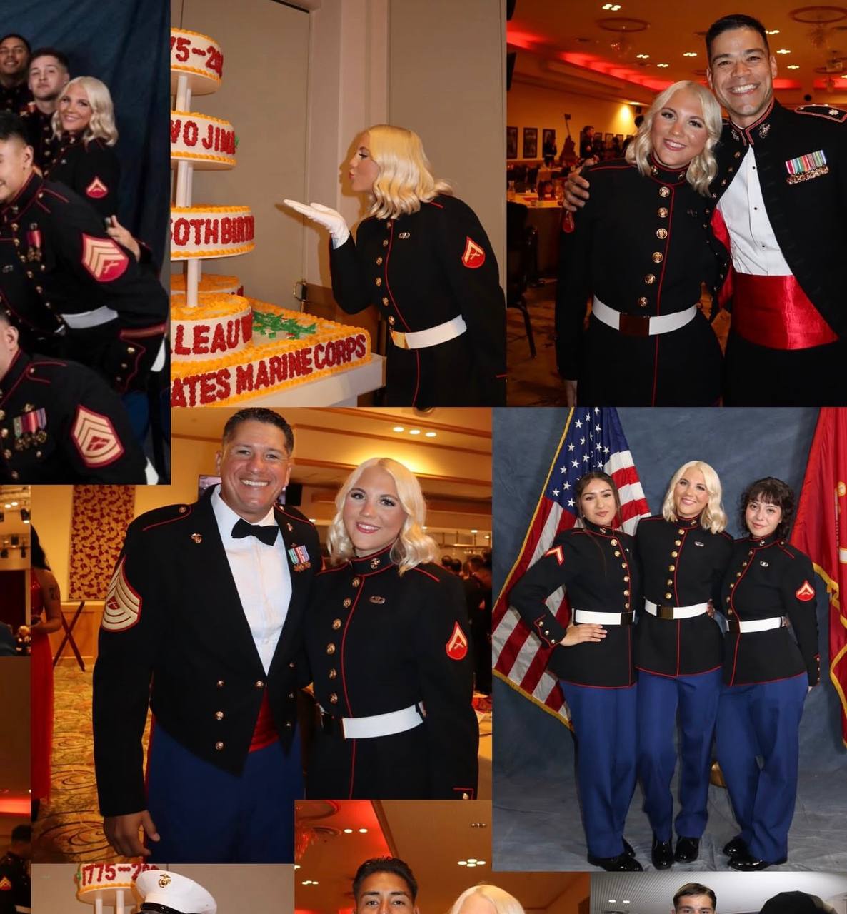 Marine Corps Birthday Ball collage